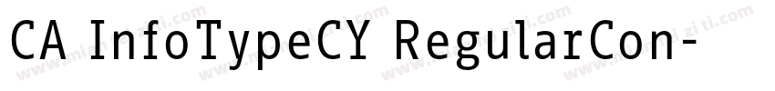 CA InfoTypeCY RegularCon字体转换